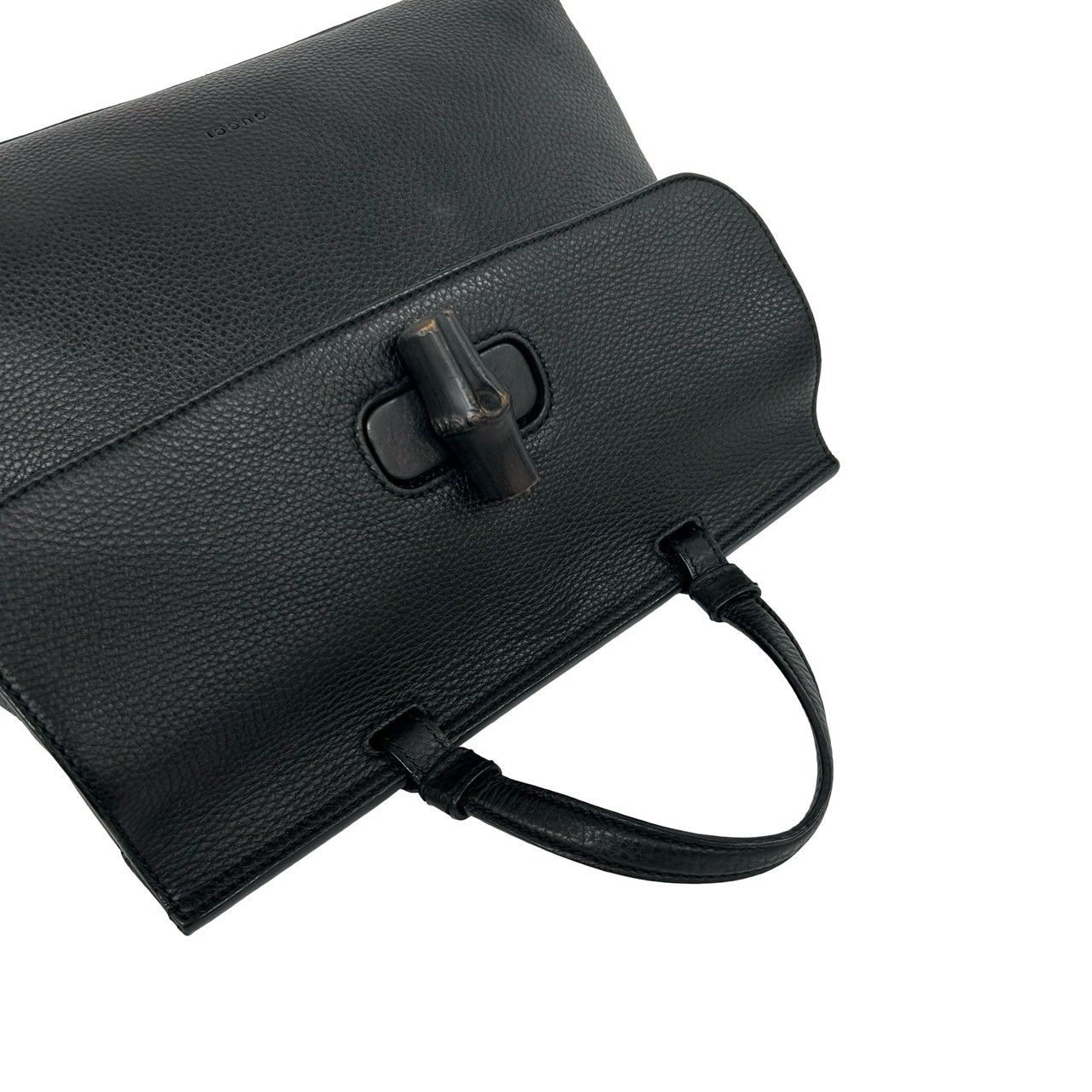 極 美品 保存袋付き GUCCI グッチ デイリー バンブー レザー 本革 2way
