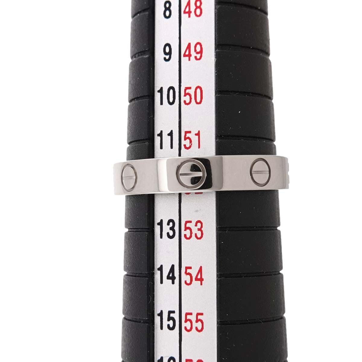 カルティエ Cartier ミニラブ #52 リング K18 WG ホワイトゴールド 750