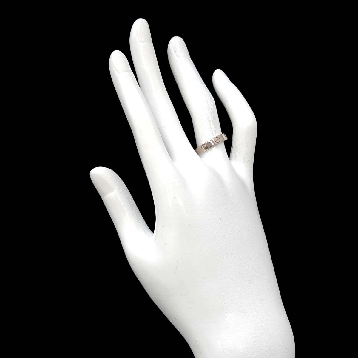 カルティエ Cartier ミニラブ #52 リング K18 WG ホワイトゴールド 750