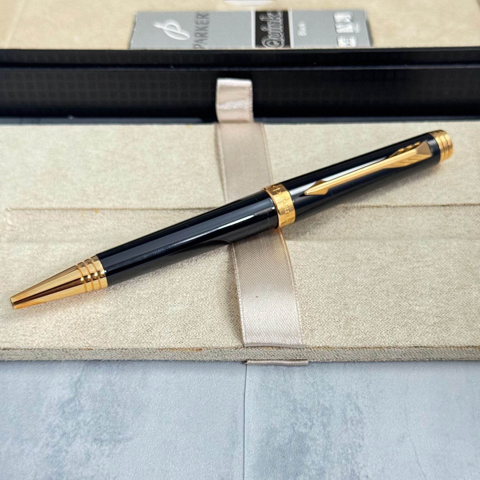PARKER パーカー ソネット ラックブラックGT 高級ボールペン 【箱