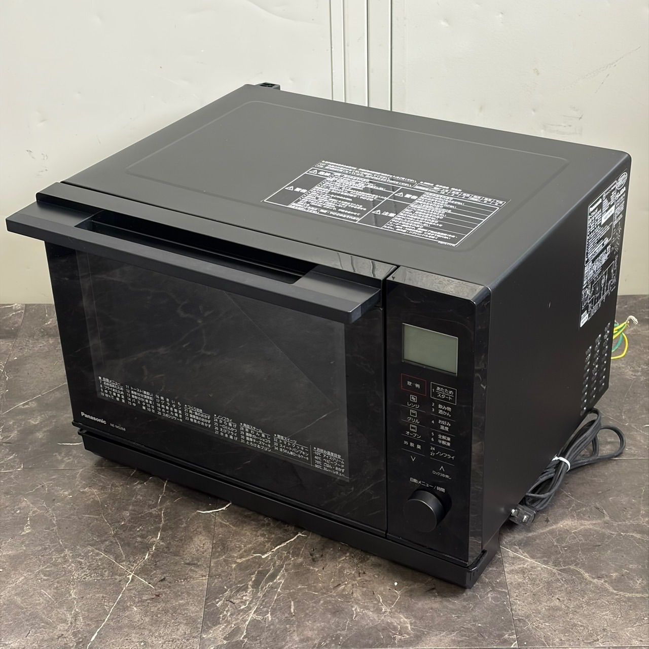 β送料込！Panasonic オーブンレンジ NE-MS268-K 2022年製 26L 角皿付