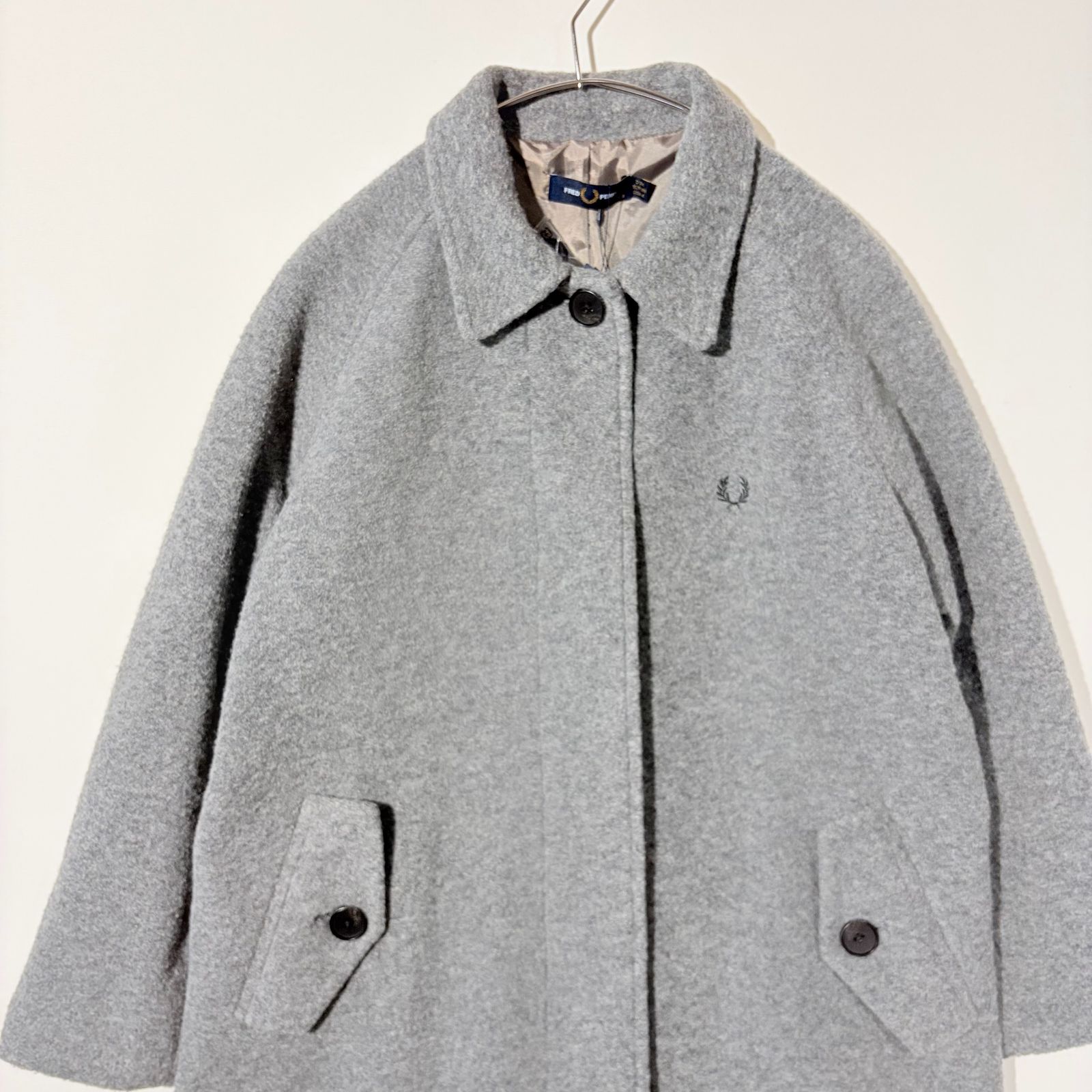 タグ付き】 フレッドペリー Fred Perry ステンカラーコート ロング