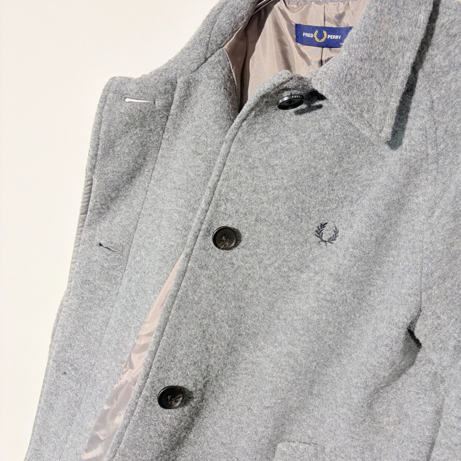 タグ付き】 フレッドペリー Fred Perry ステンカラーコート ロング