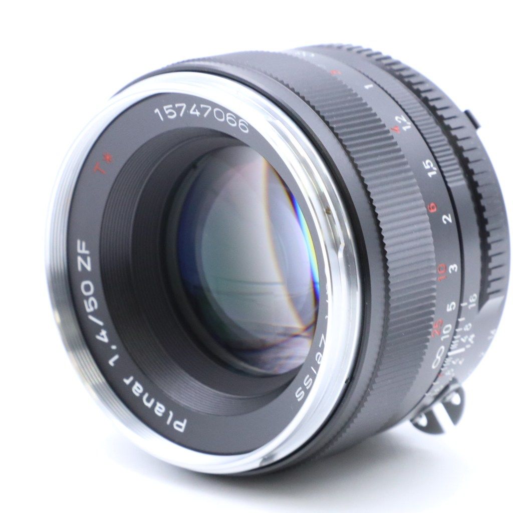 極上品】 Carl Zeiss Planar T* 50mm F1.4 ZF ブラック Nikon F