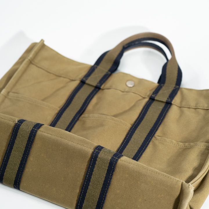HERMES エルメス フールトゥ キャンバス トートバッグ カーキ