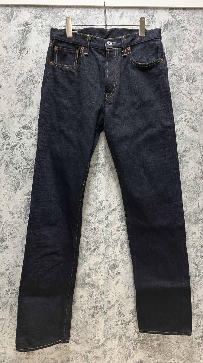 ONI DENIM / 鬼デニム オニデニム ジーンズ サイズ32 インディゴ ONI-575 歌舞伎耳 天然藍 セミタイトストレート 22oz ボタンフライ
