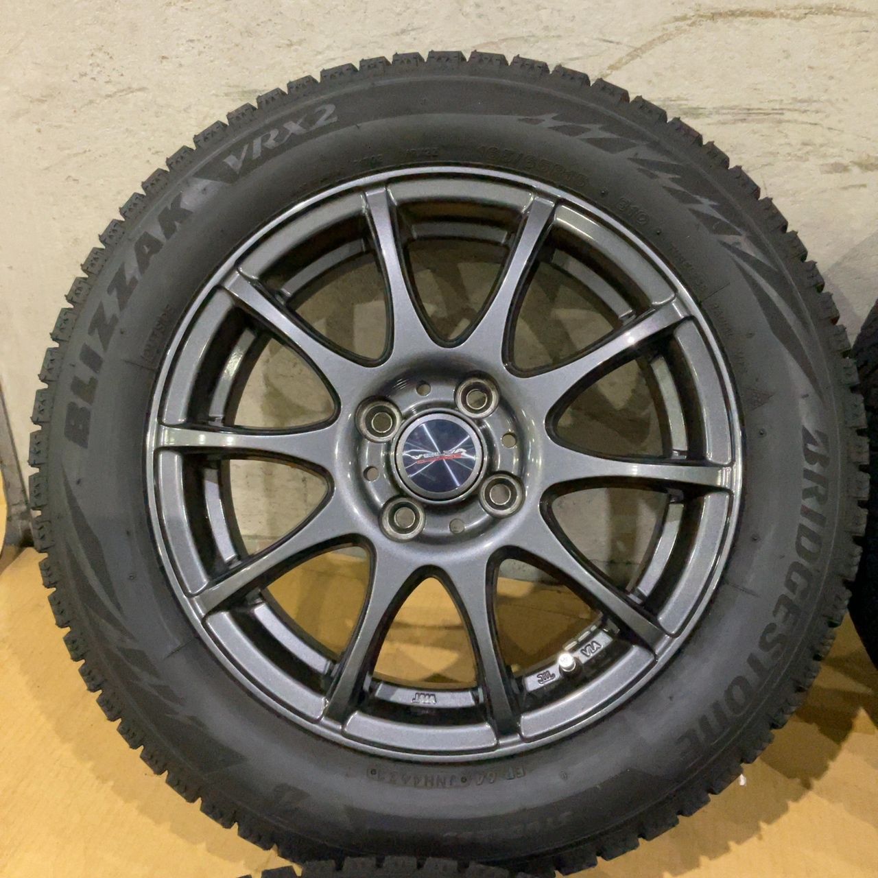 4穴 PCD100 15インチ 4.5J +45 Weds VELVA CHARGE 165/65R15 2023年