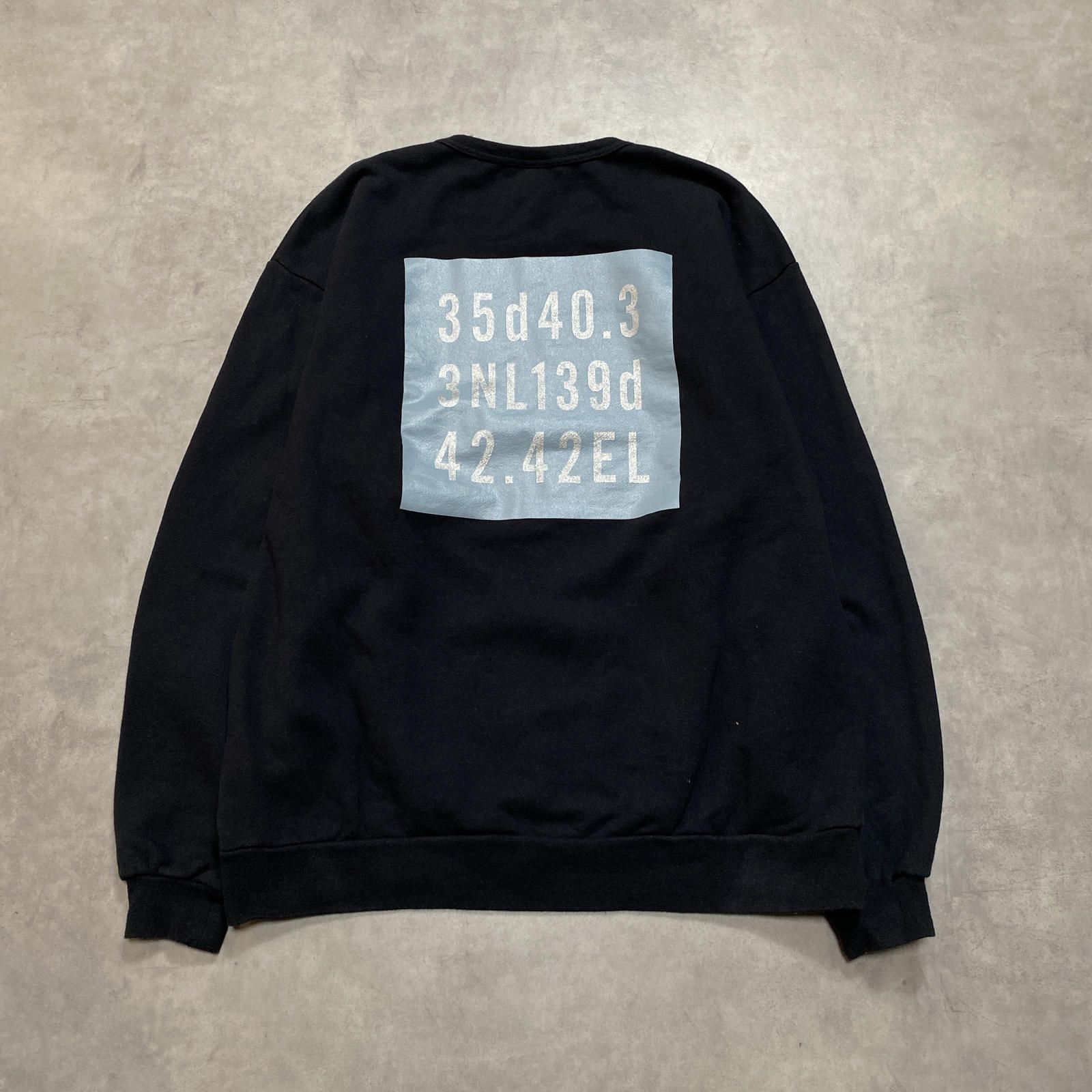 GQ6885◇WTAPS : GPS SCREEN CREW NECK SWEAT SHIRT◇03◇黒 ダブル