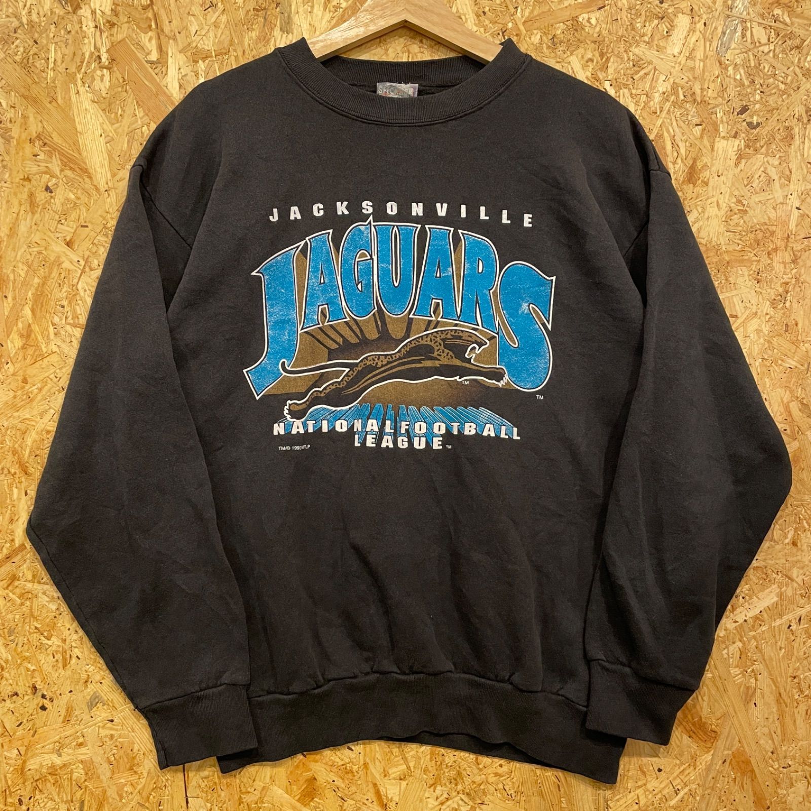 90s USA製 NFL ジャクソンビル・ジャガーズ スウェット L ブラック