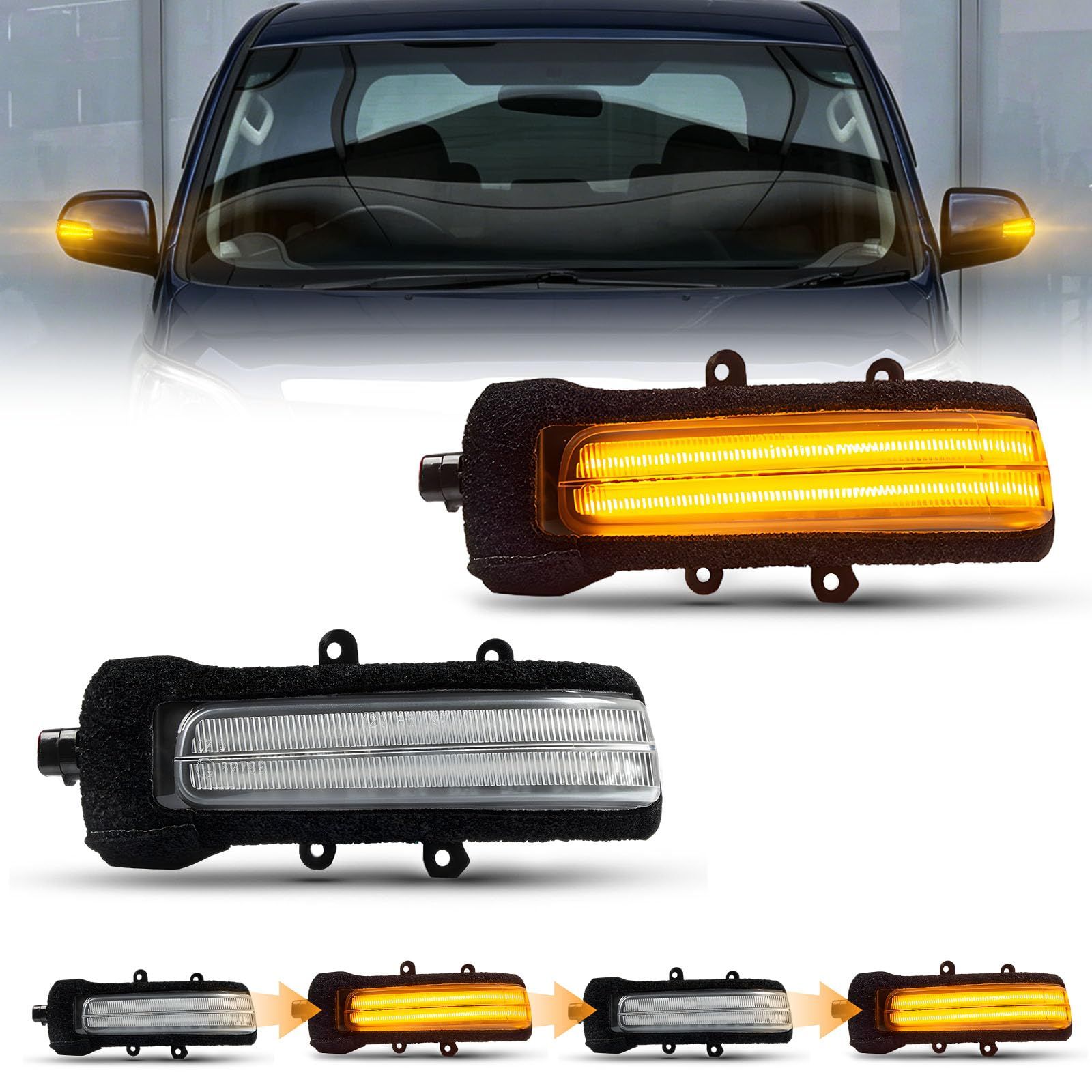 3D1190POPMOTORZ アルファード　LEDドアミラー K◇POPMOTORZアルファード/ヴェルファイア20系前期/後期 対応 LED