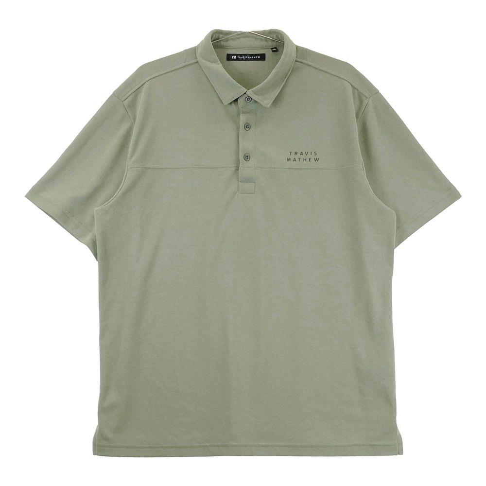 サイズ：2XL TRAVIS MATHEW トラビスマシュー 半袖ポロシャツ カーキ系