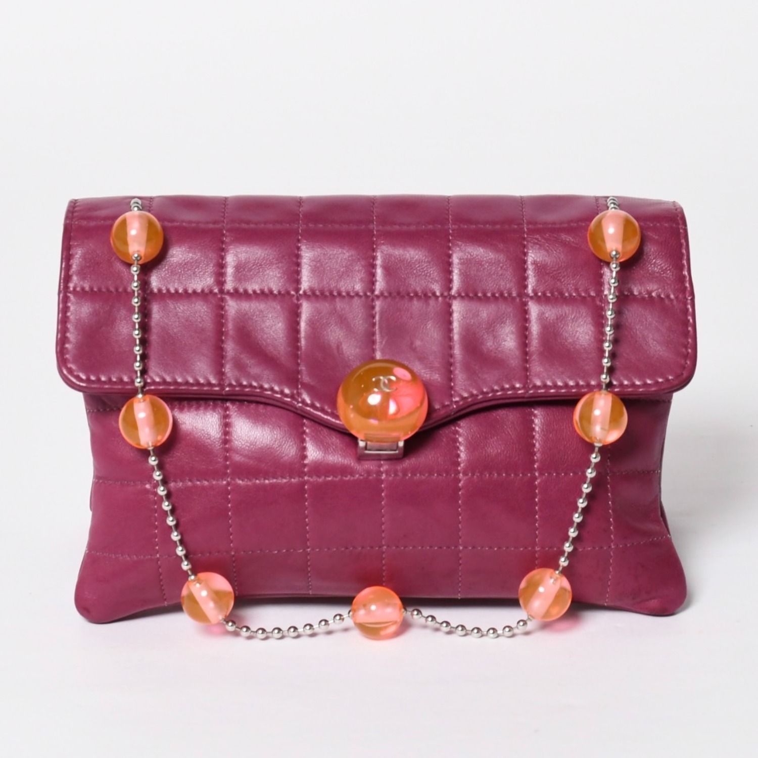 極美品 CHANEL シャネル チョコバー ボールチェーンショルダーバッグ 6 