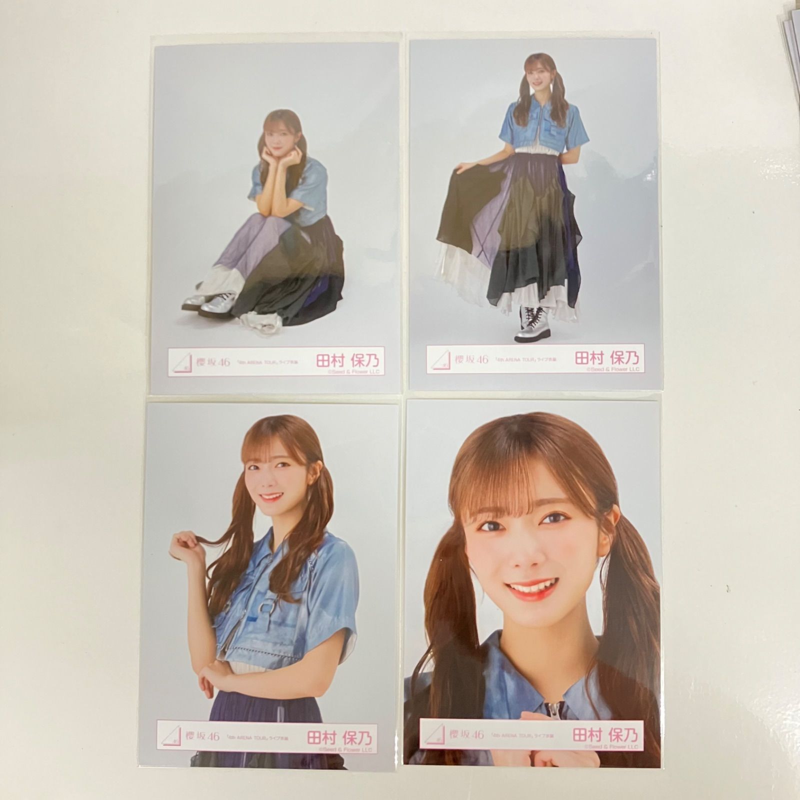 中古 櫻坂46 摩擦係数 MV衣装 他 田村保乃 生写真 4コンプセット ④