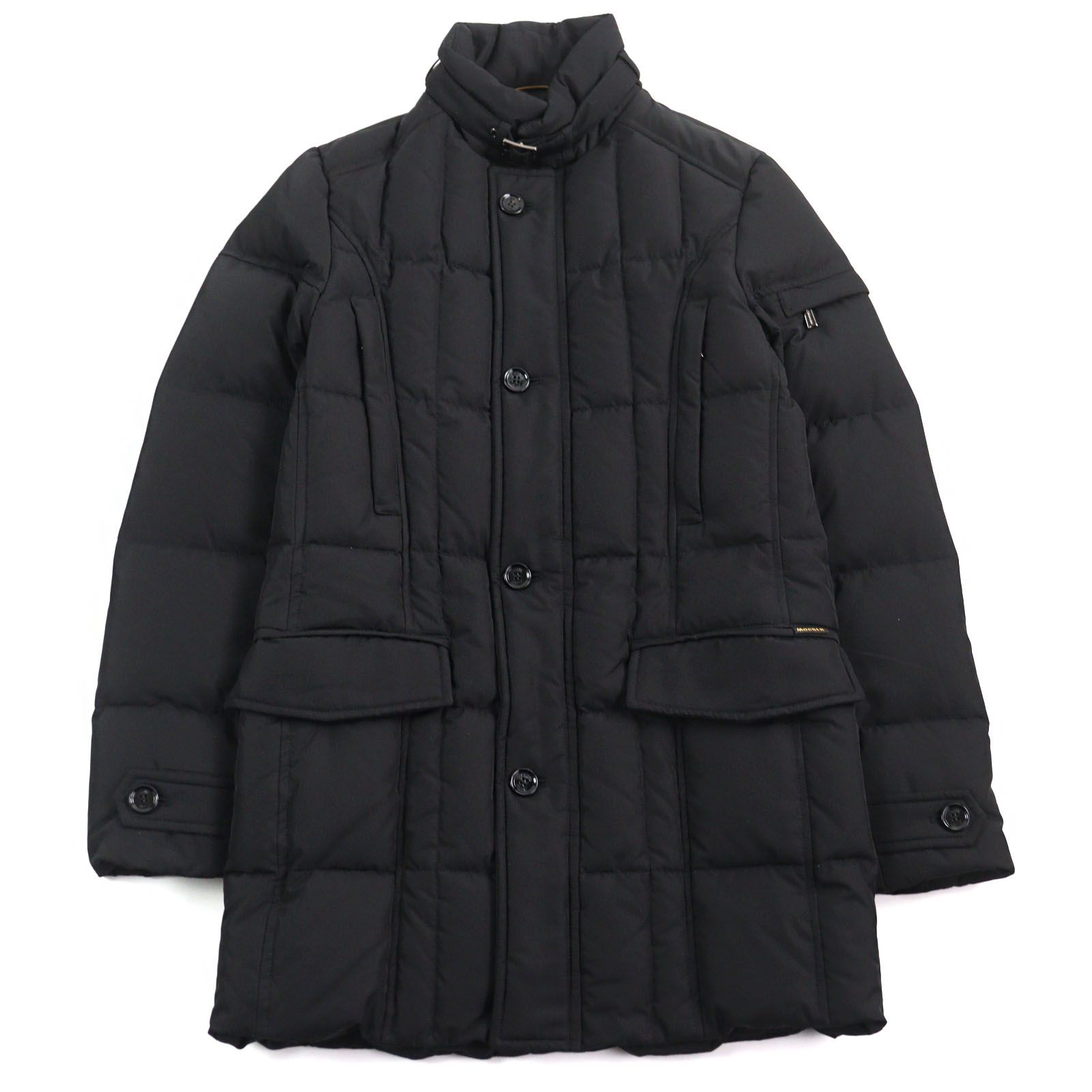 極美品○MOORER ムーレー VALENTE-KM ロゴパッチ付き グースダウン