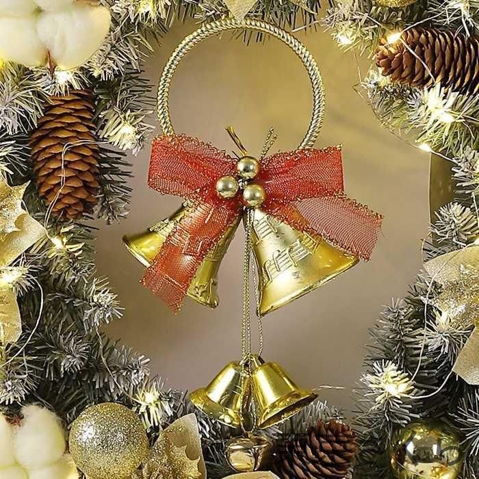 クリスマスリース 玄関 LED付き 花輪 ドライ リース ドライフラワー