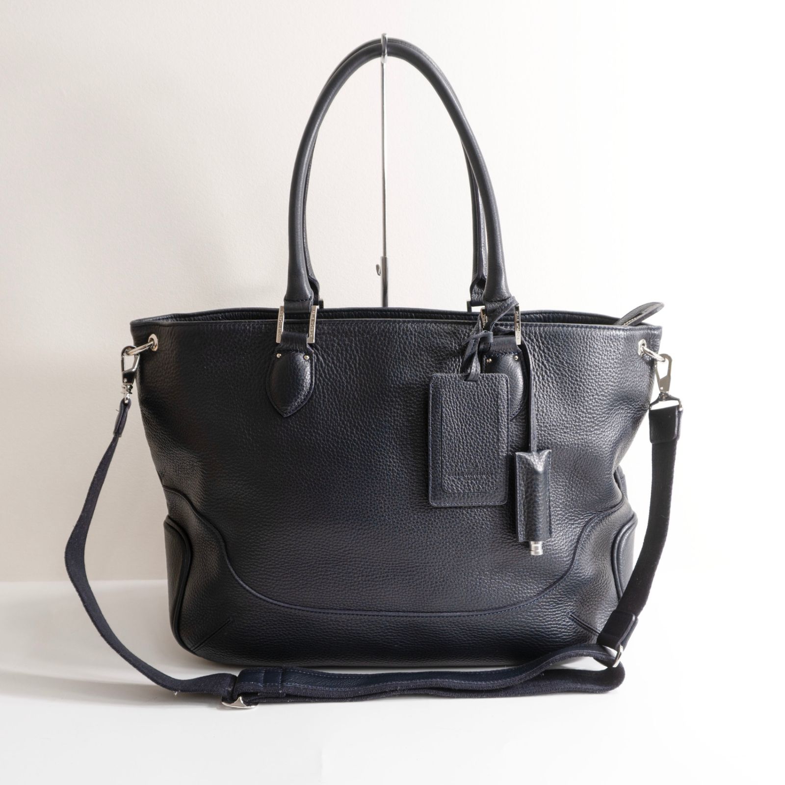 美品】PELLE MORBIDA【Maiden Voyage 2WAY トートバッグ】ネイビー
