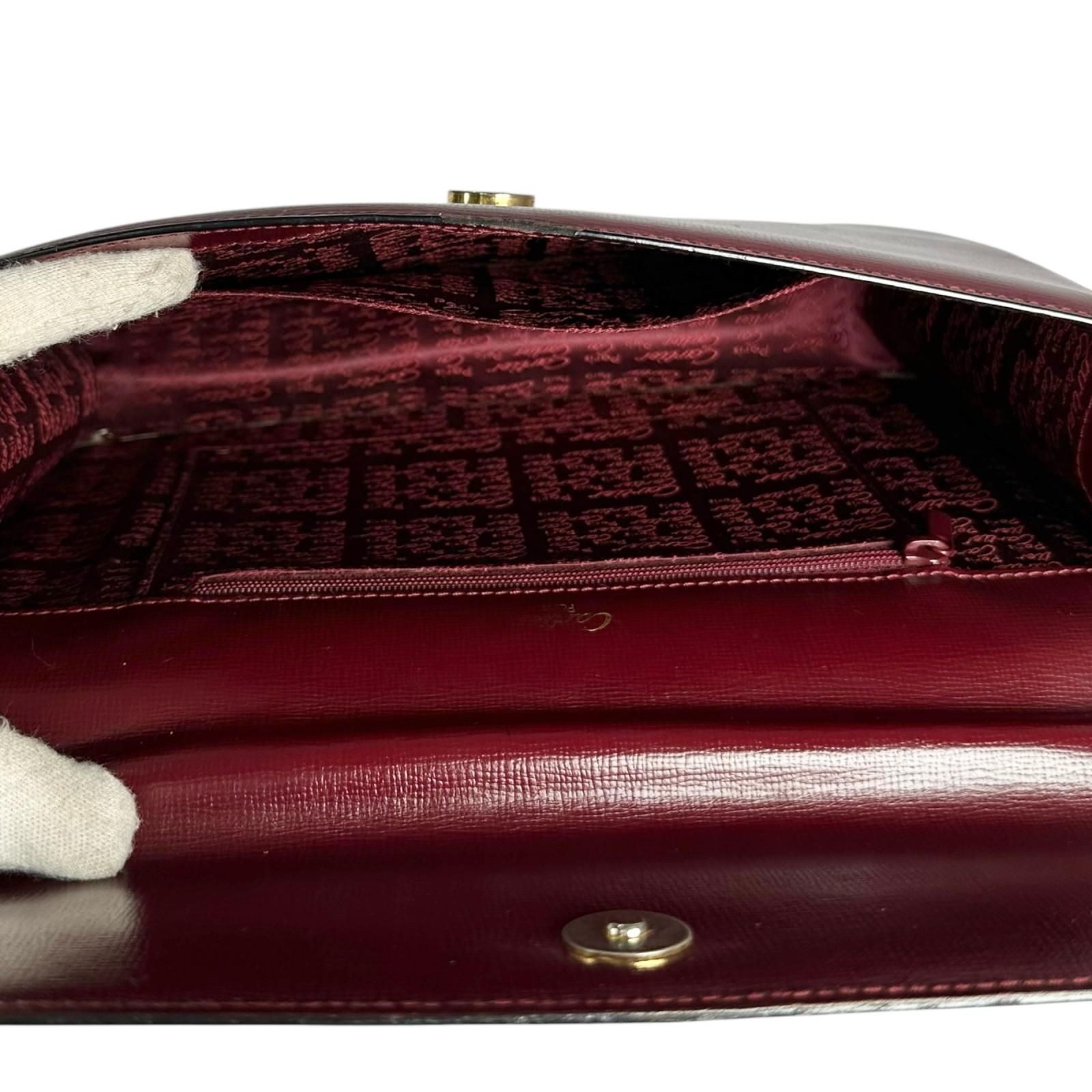 CARTIER カルティエ マストライン クラッチバッグ レザー ボルドー