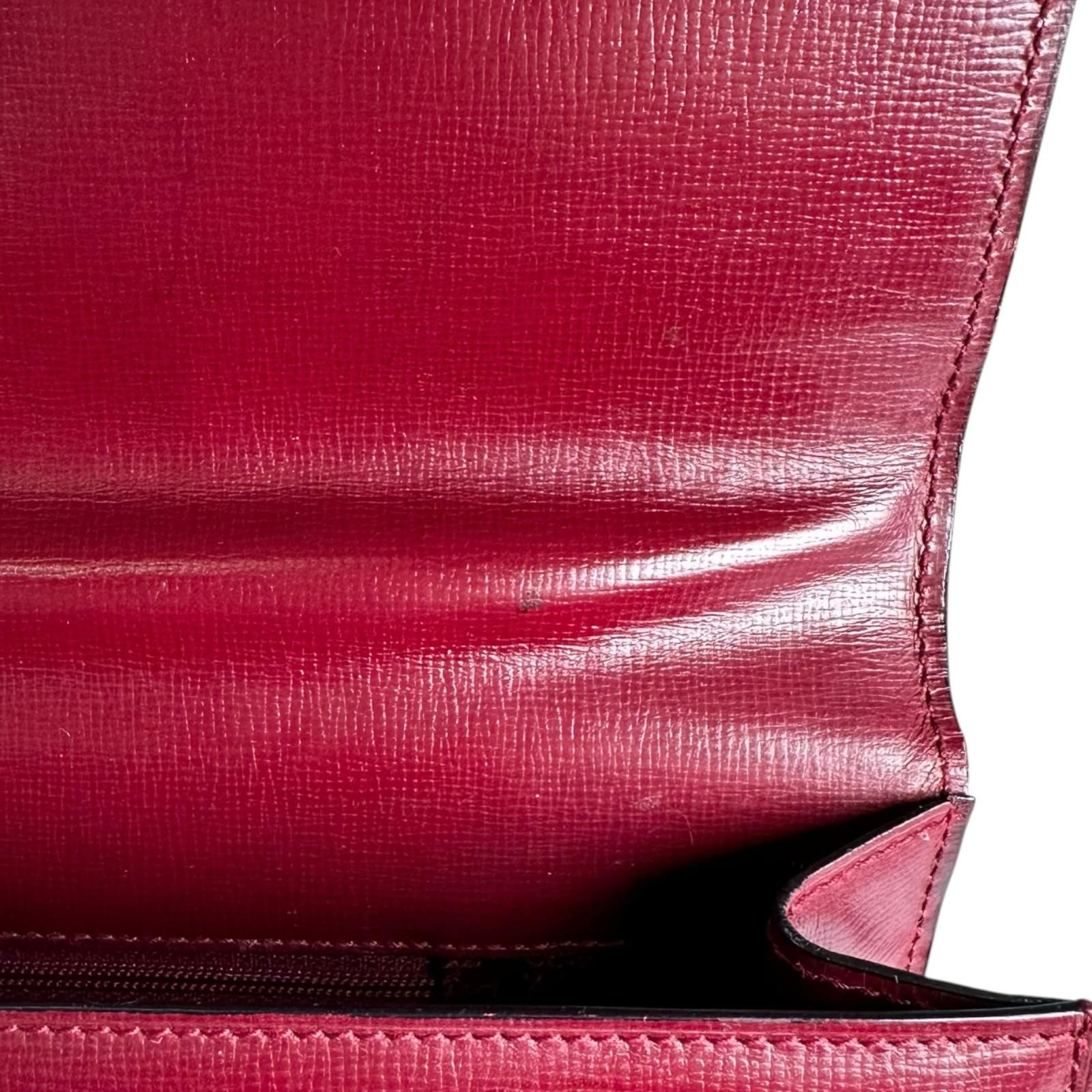 CARTIER カルティエ マストライン クラッチバッグ レザー ボルドー