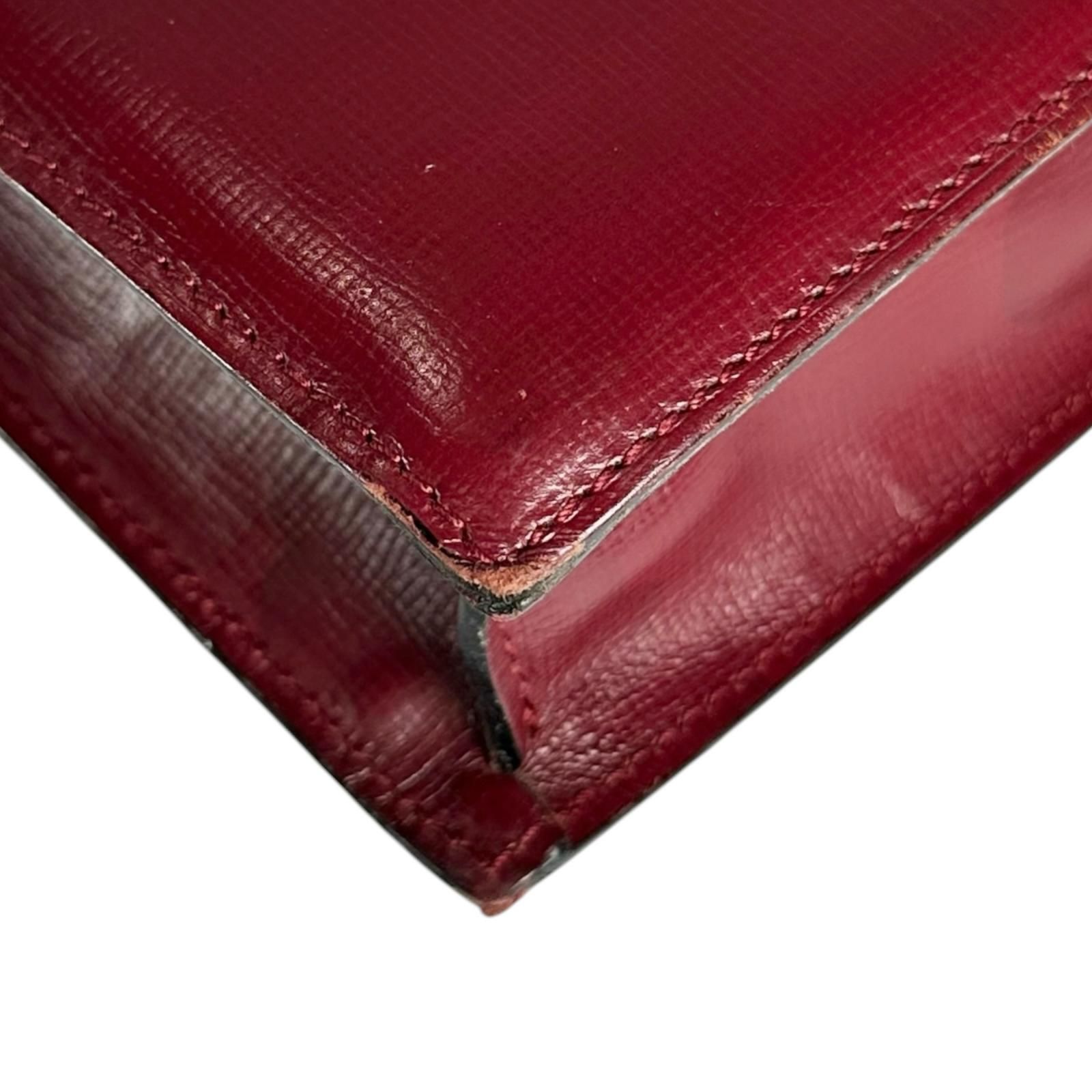 CARTIER カルティエ マストライン クラッチバッグ レザー ボルドー