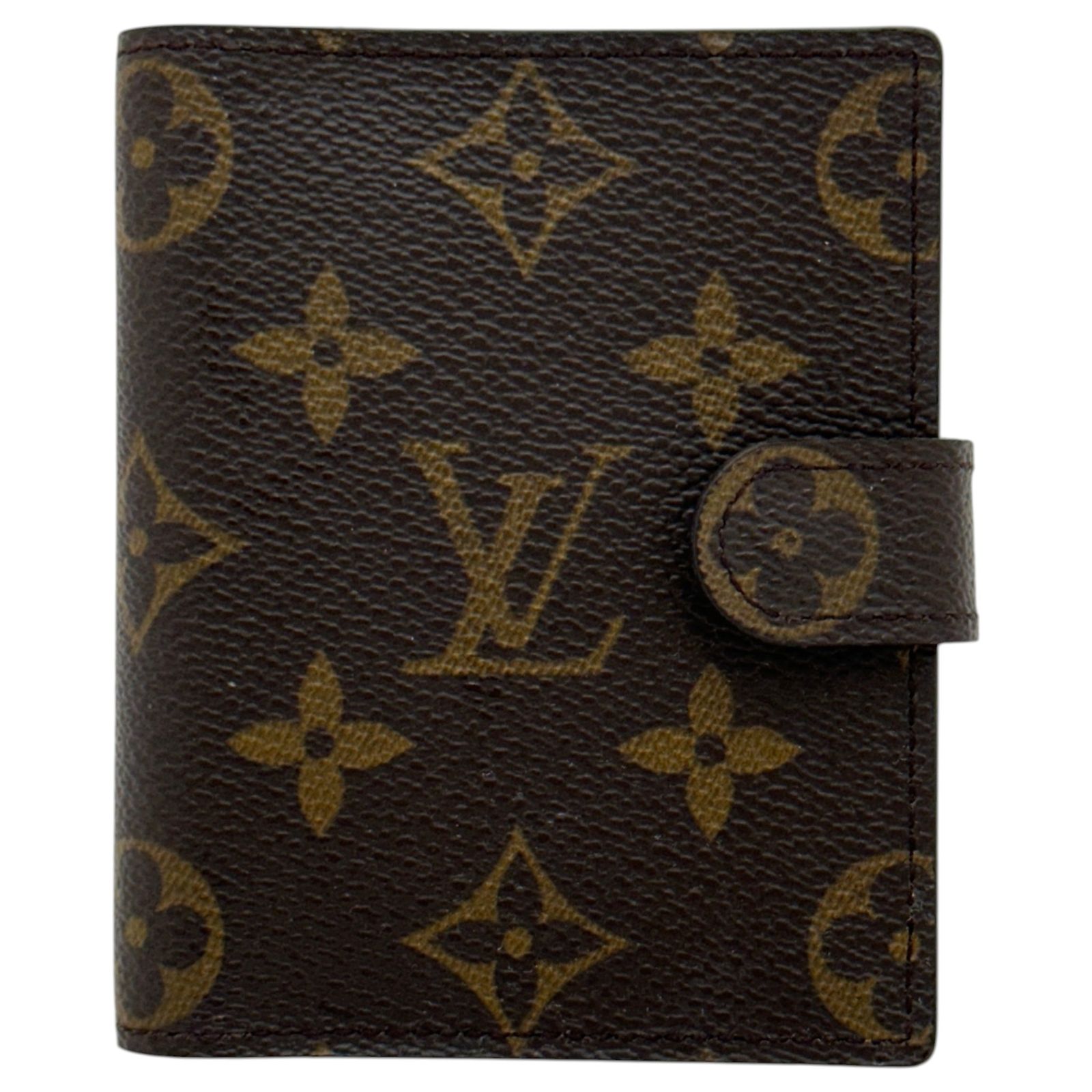 【中古】ルイヴィトン モノグラム アジェンダ ミニ 手帳カバー ブラウン LV ロゴ Aランク lv6913hh