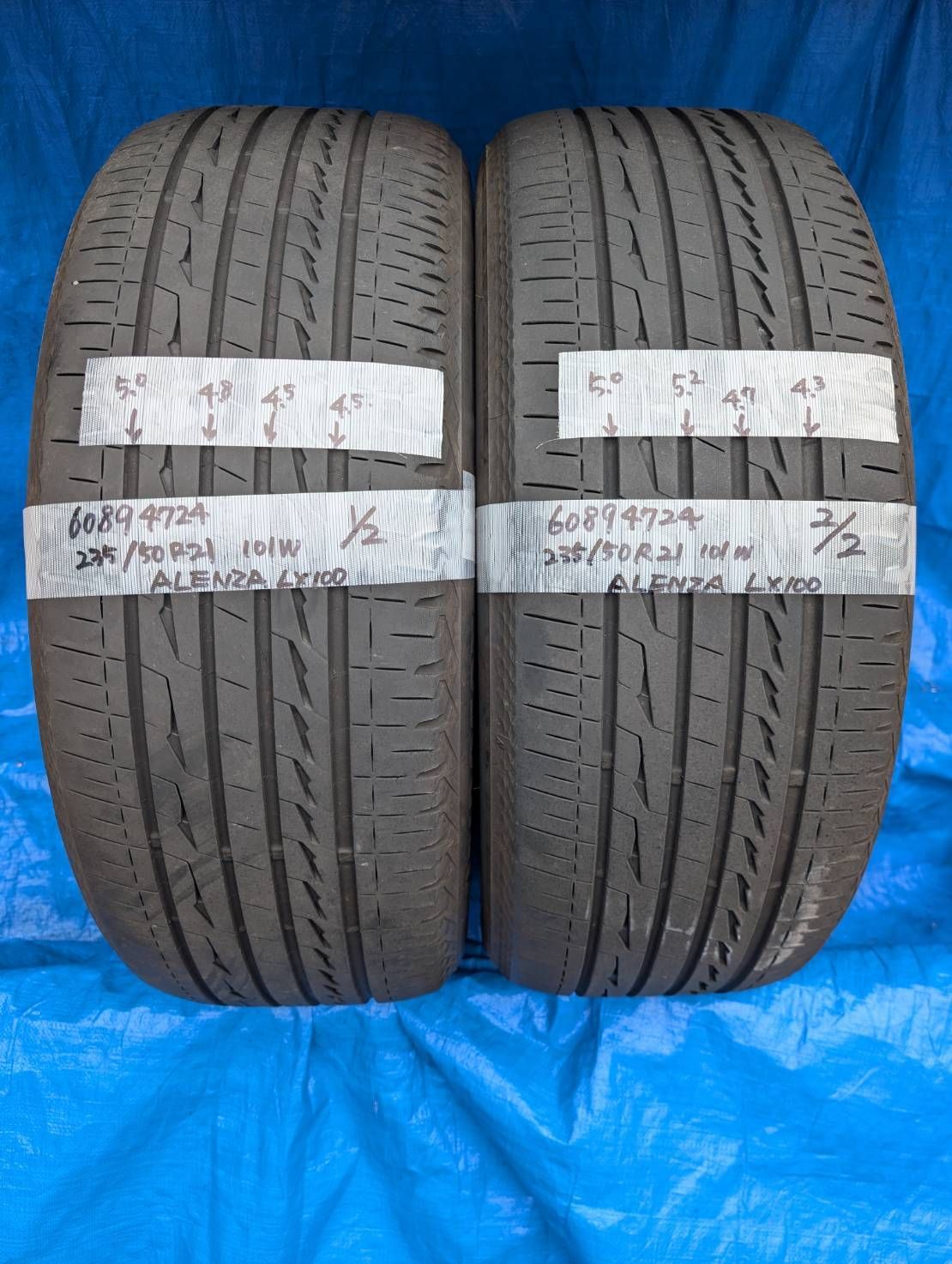 6090) 235/50R21 101W ブリヂストン ALENZA LX100 2024製 2本セット