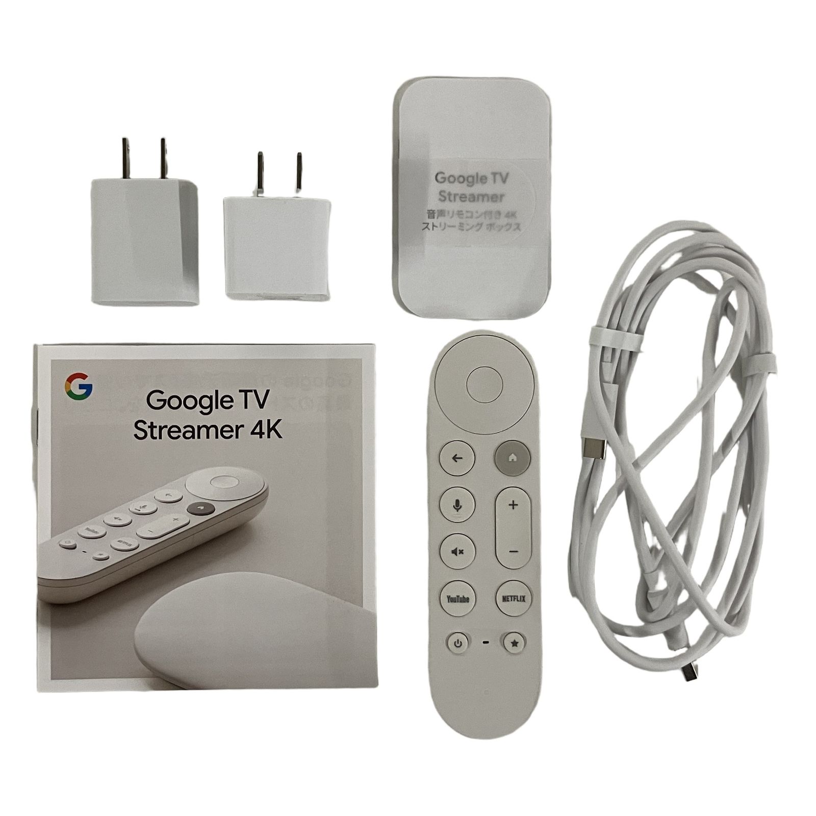 Google TV Streamer 4K リモコン付き メディアストリーミング端末 家電