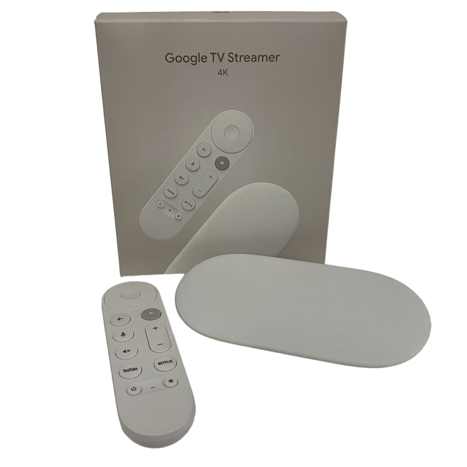 Google TV Streamer 4K リモコン付き メディアストリーミング端末 家電