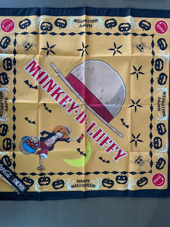 レア・非売品】ワンピース × コカ・コーラ ハロウィン バンダナ 3枚