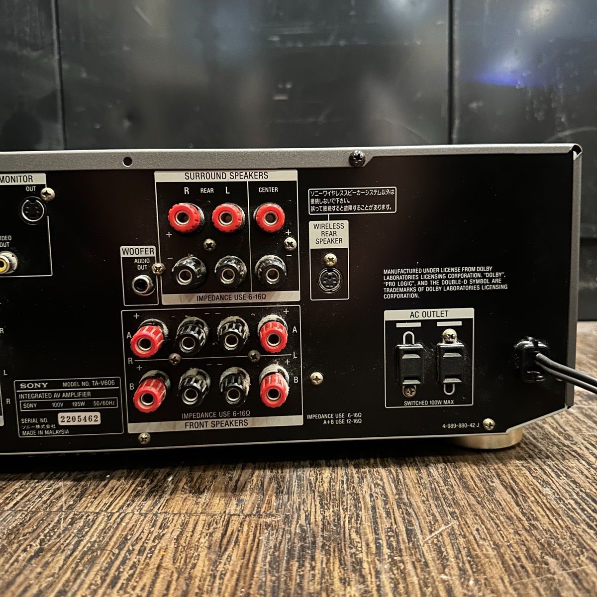Sony TA-V606 AV Amplifier ソニー AVアンプ - メルカリ