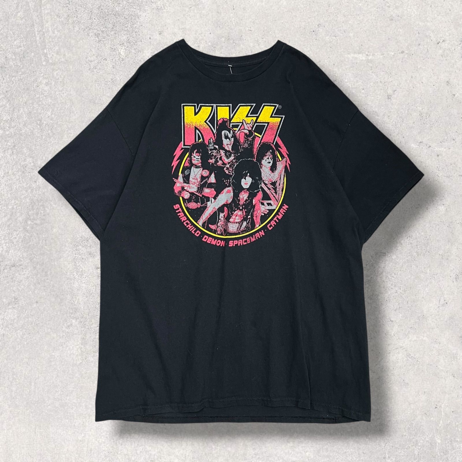 KISS バンドTシャツ ブラック XL - メルカリ