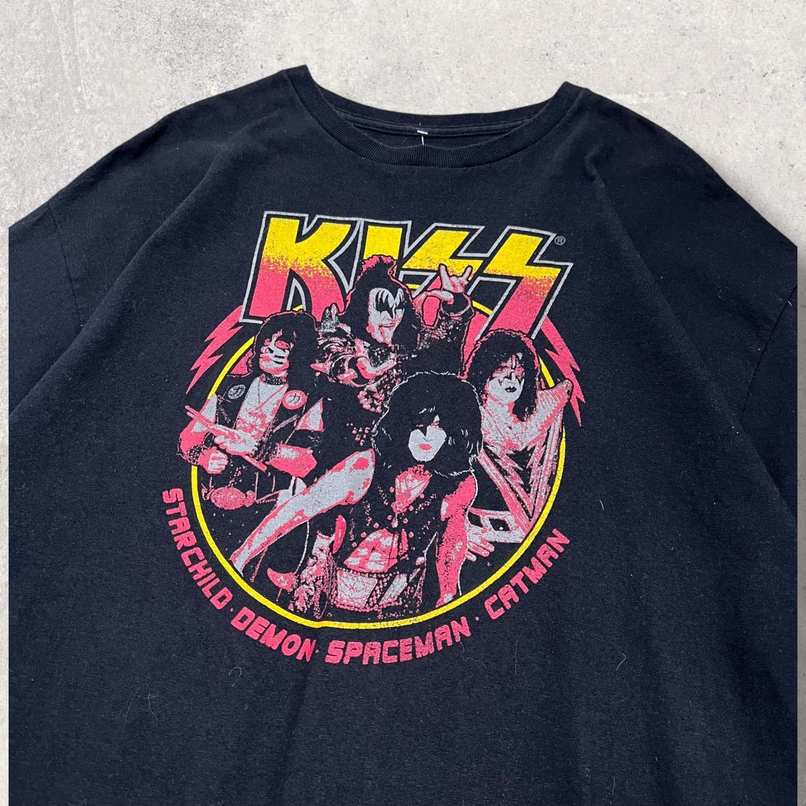 KISS バンドTシャツ ブラック XL - メルカリ