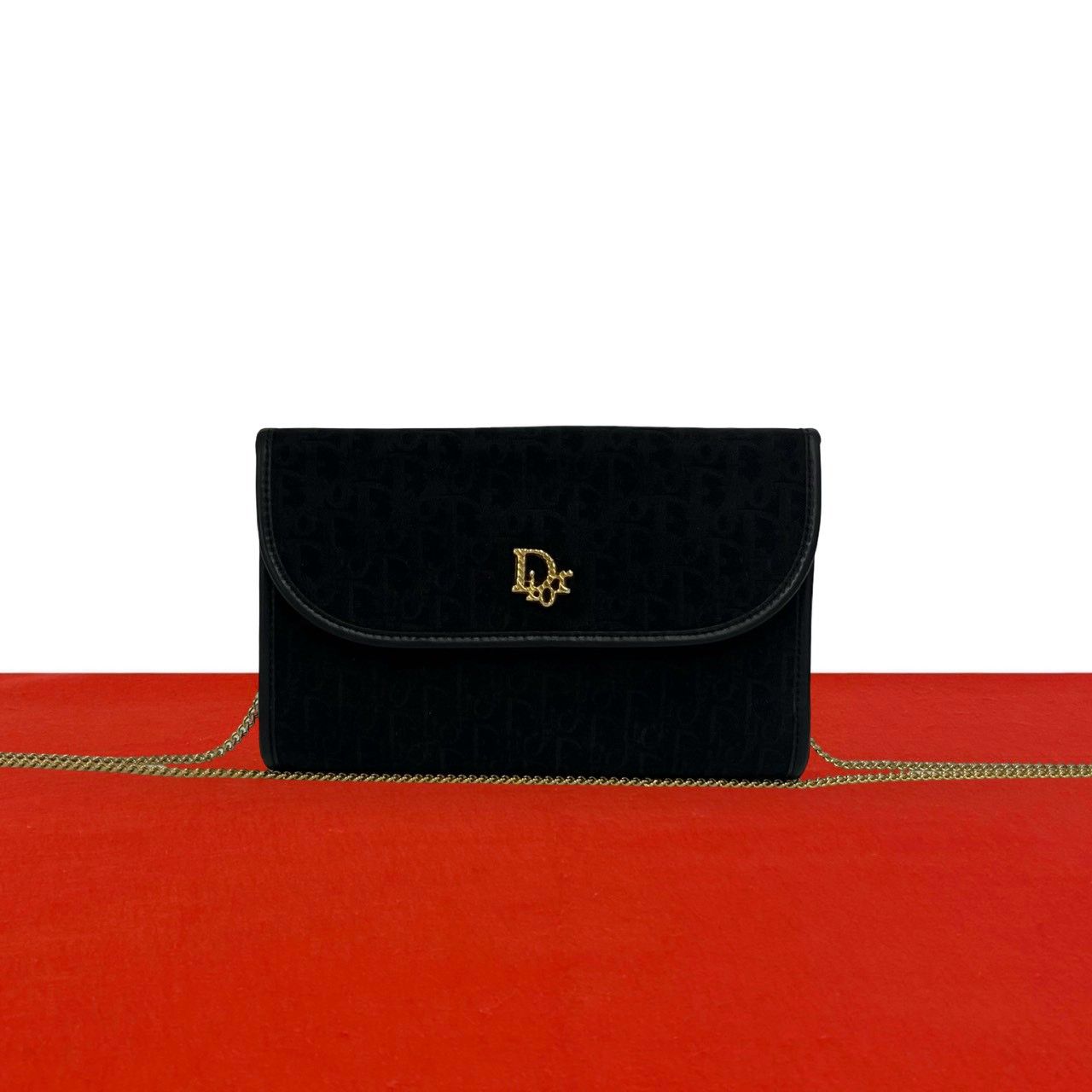 極 美品 Christian Dior ディオール ヴィンテージ トロッター 柄 ロゴ