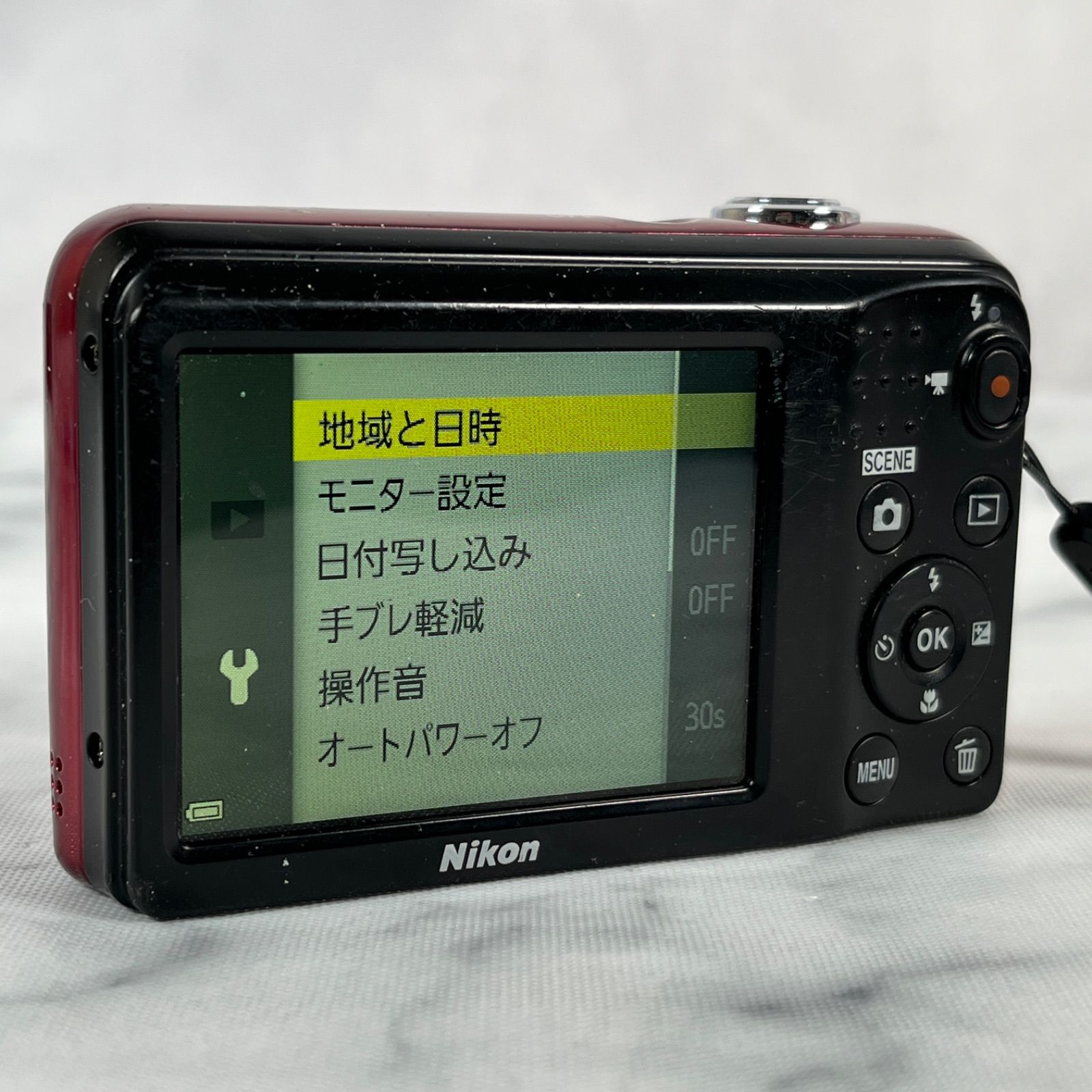 ☆動作確認済☆ Nikon ニコン COOLPIX A10 レッド コンパクトデジタル