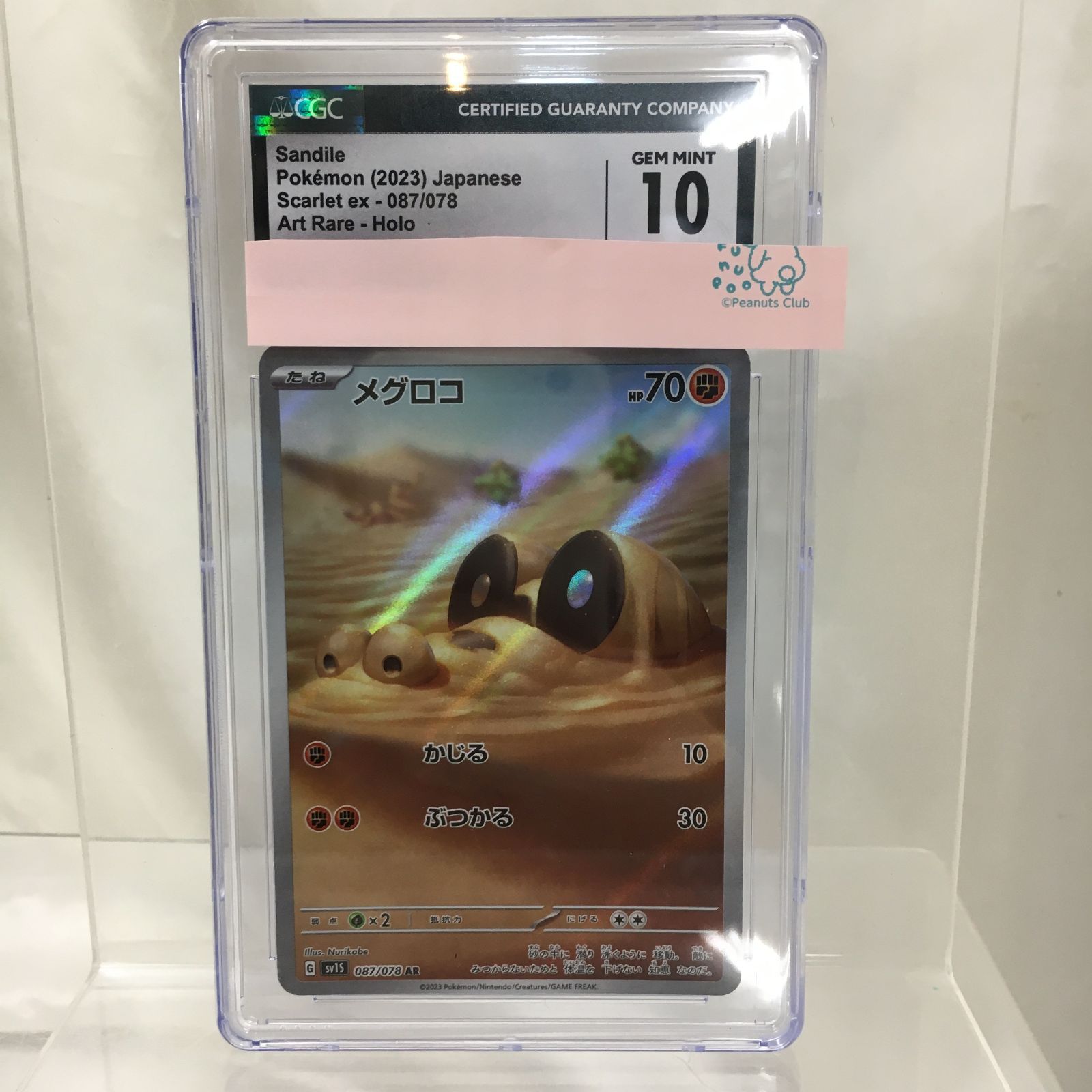 【PSA10】メグロコ AR 087/078 三沢店56-55-1005] ポケモンカード PSA10 メグロコ 087/078 AR - メルカリ