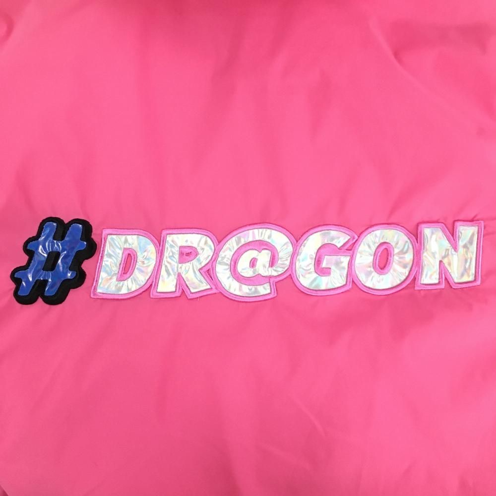 新品】ダンスウィズドラゴン リバーシブルダウンベスト ピンク×黒 裏