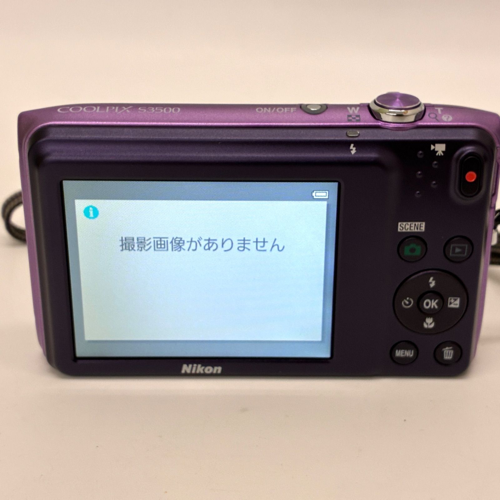 ◇Nikon◇ニコン クールピクス S3500 稼動品 デジタルカメラ パープル