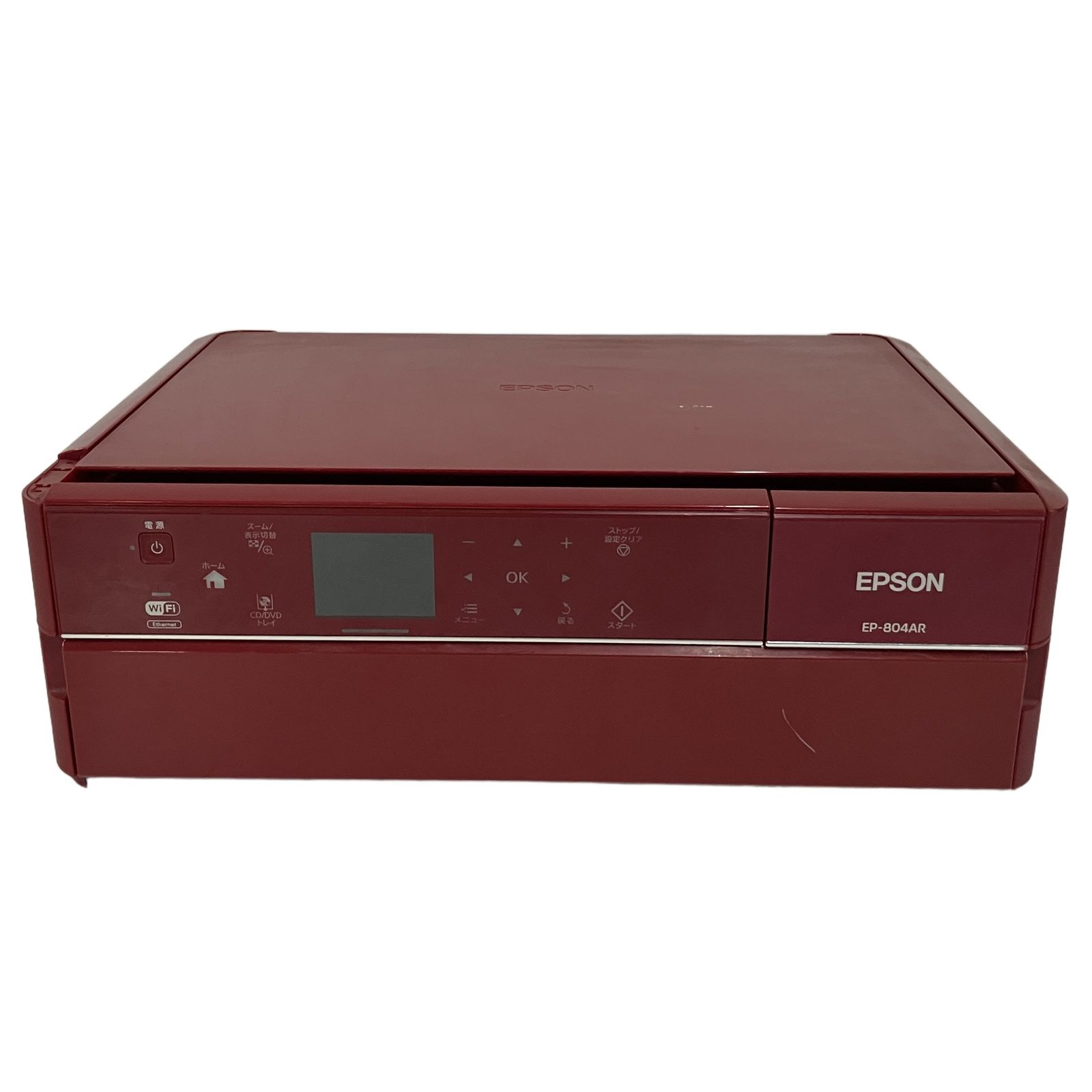 EPSON EP-804AR 本体 プリンター レッド 動作未確認 EPSON EP-804AR インクジェット プリンター 2011年製 コピー機 家庭用