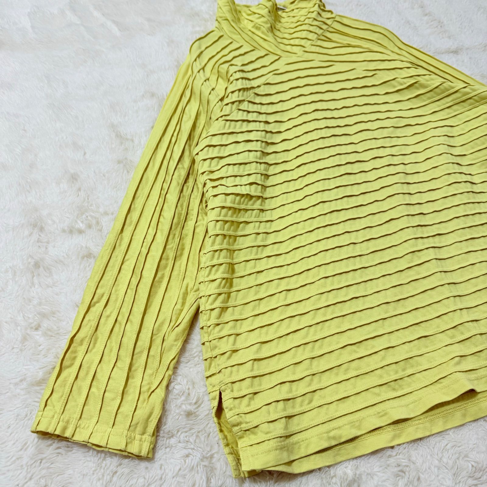 YACCO MARICARD ヤッコマリカルド ピンタック ハイネック 長袖