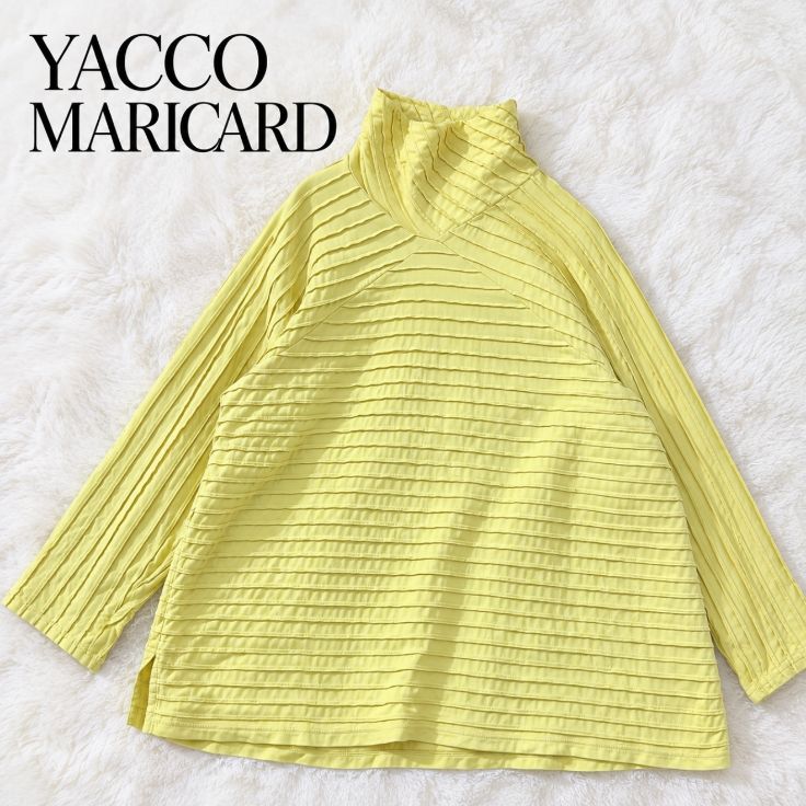 YACCO MARICARD ヤッコマリカルド ピンタック ハイネック 長袖