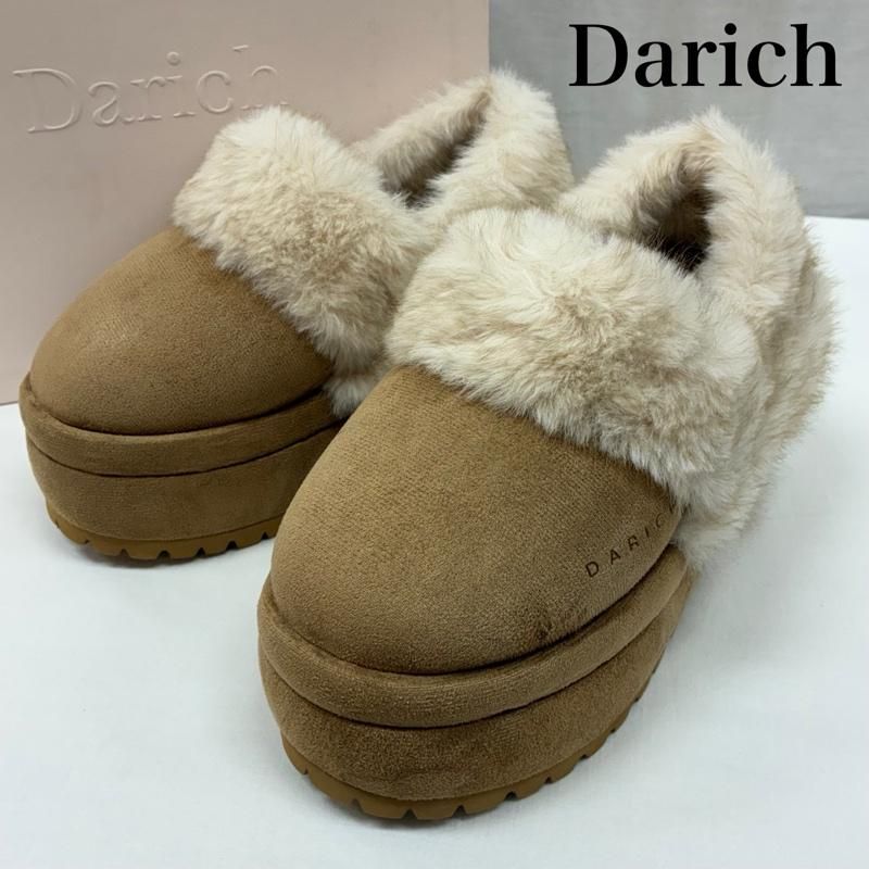 古着 Darich ダーリッチ プラットフォーム ムートン スリッポン 厚底