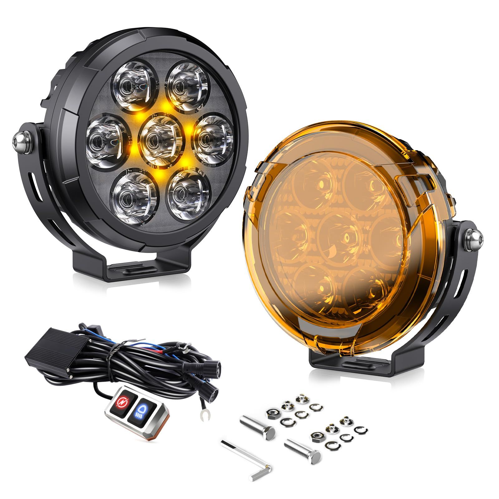 ☆新品☆CO LIGHT オートバイ LED ドライビングフォグライト 4.5