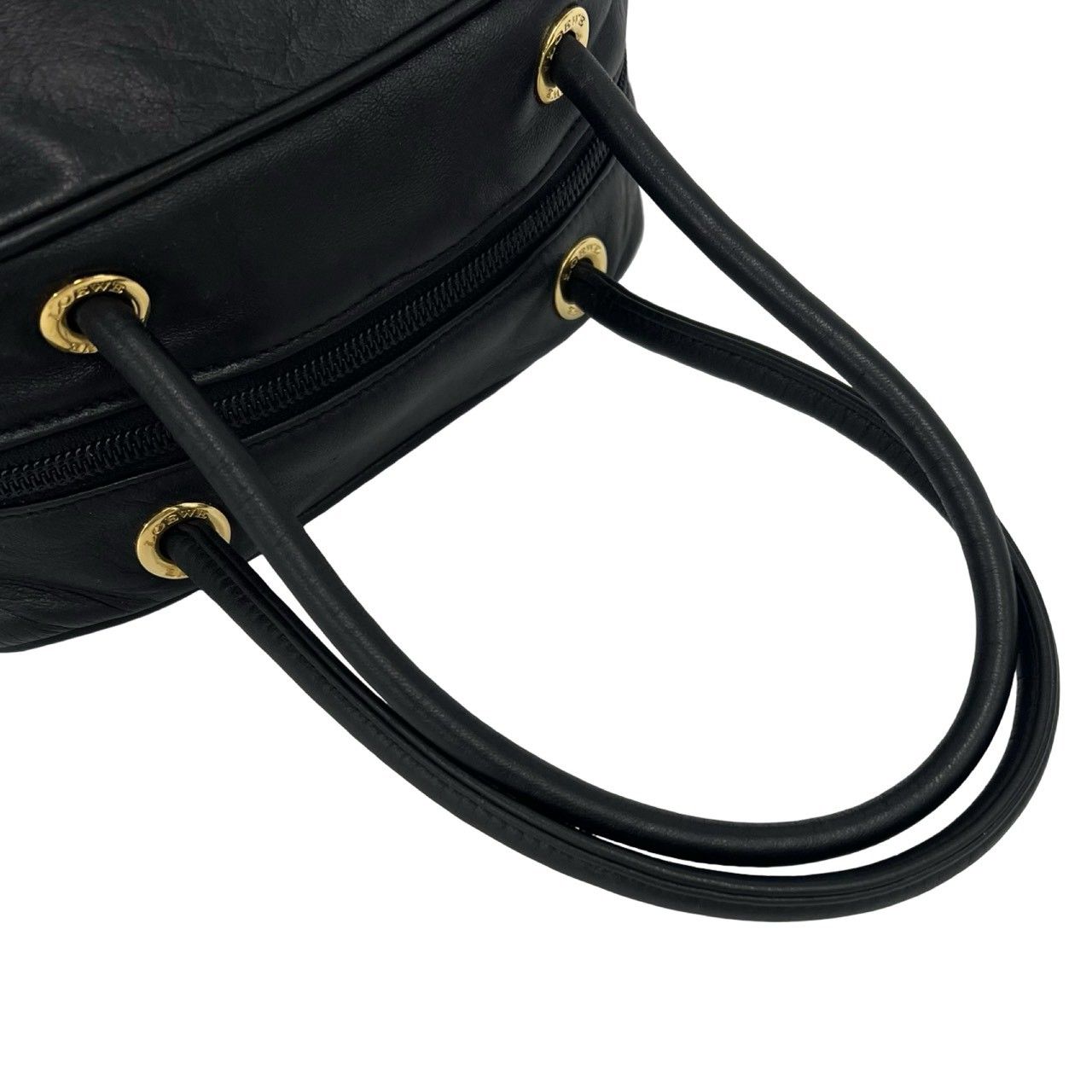 極 美品 袋付き LOEWE ロエベ ヴィンテージ アナグラム ロゴ ナッパ