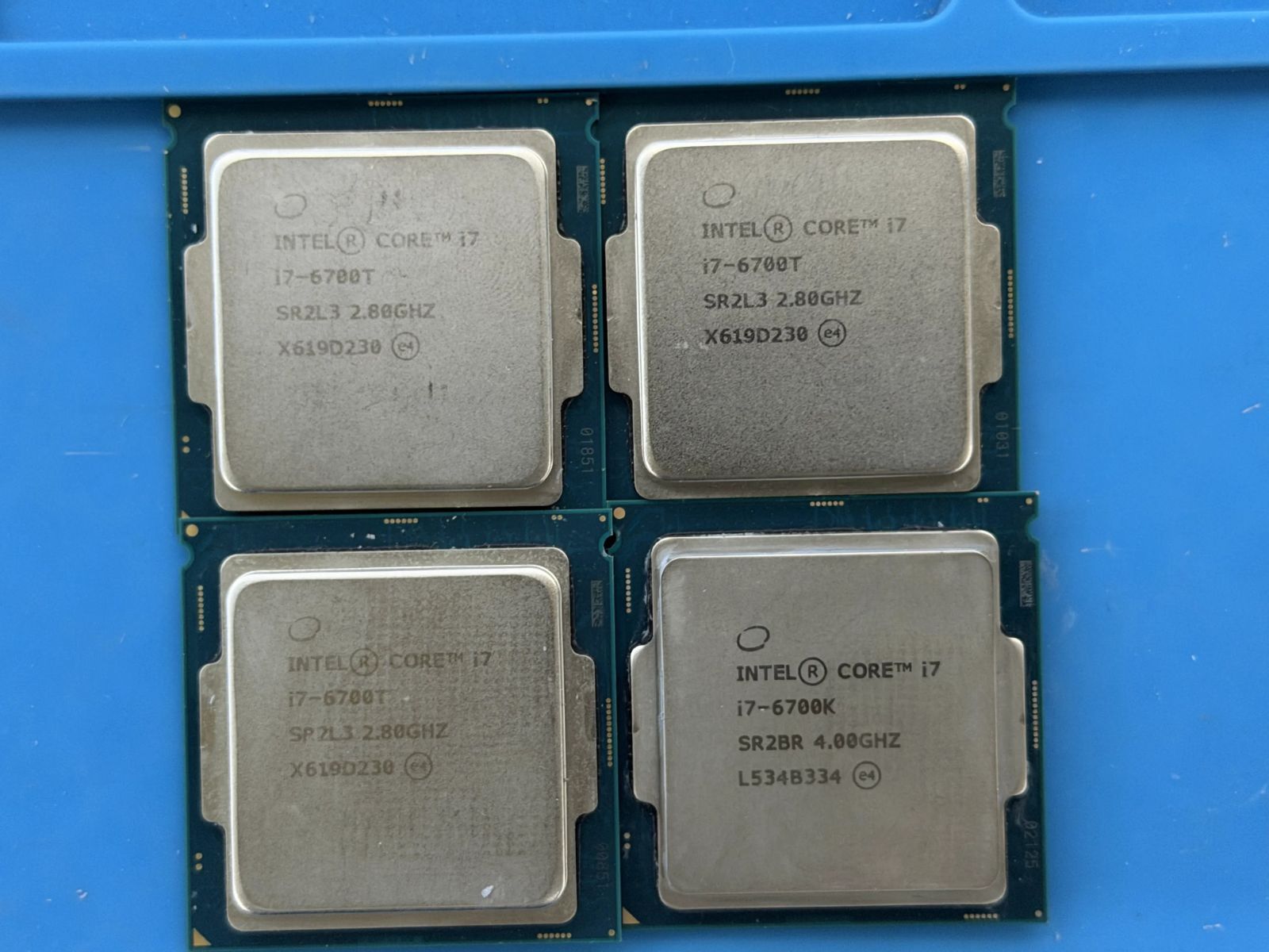 Intel Core i7-6700T 3個 ＋ i7-6700K 1個 計4個セット - メルカリ