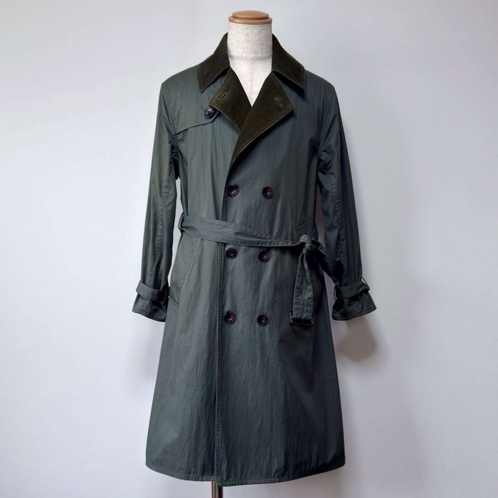 Barbour Whitley トレンチコート セージグリーン サイズ34 (S相当