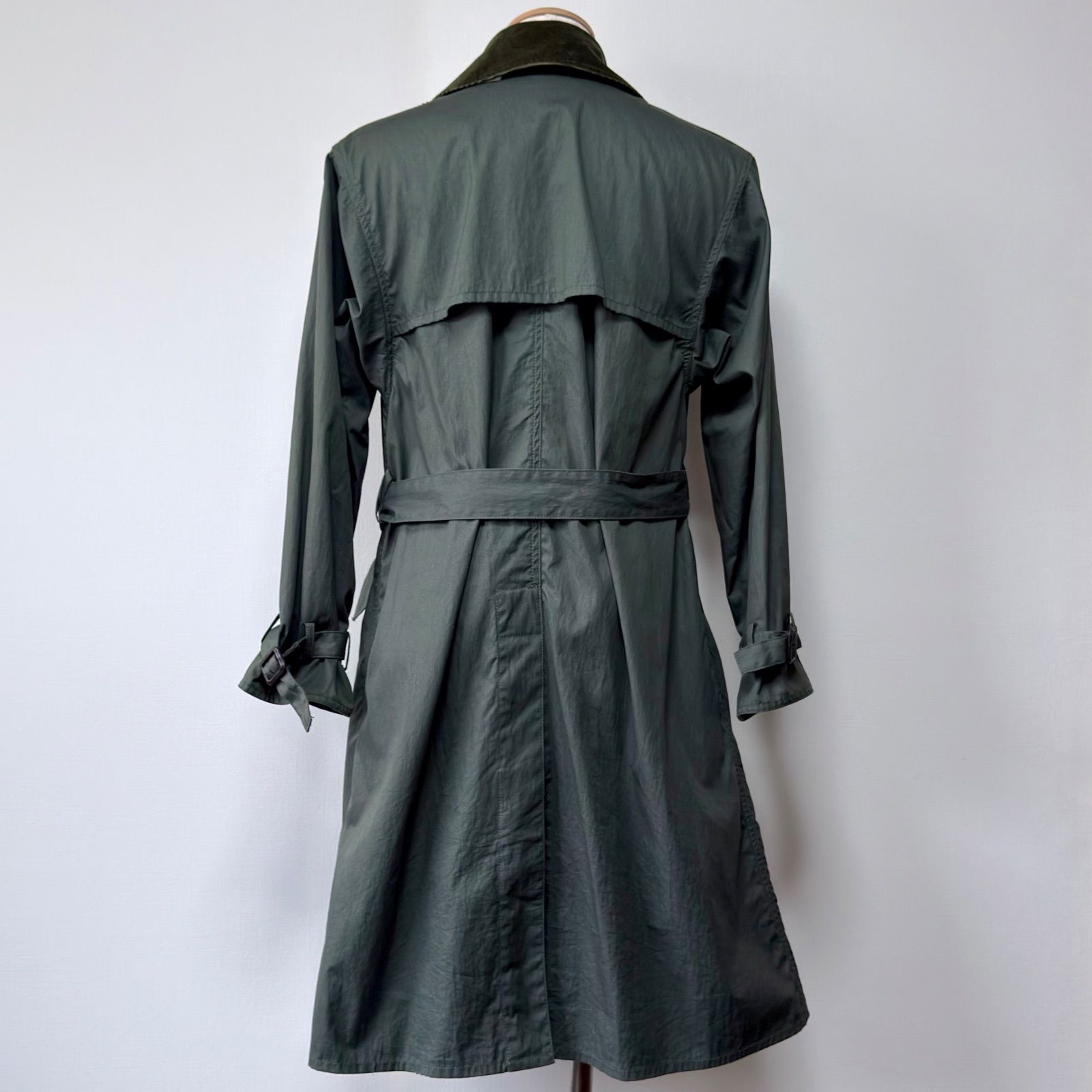 Barbour Whitley トレンチコート セージグリーン サイズ34 (S相当