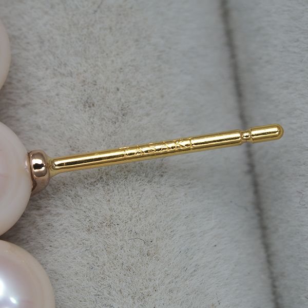 TASAKI タサキ ピアス パール 真珠 5.8mm バランスプラス K18PG/YG