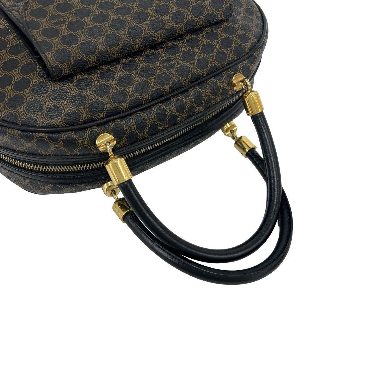 極 美品 CELINE セリーヌ マカダム ブラゾン 柄 レザー 本革