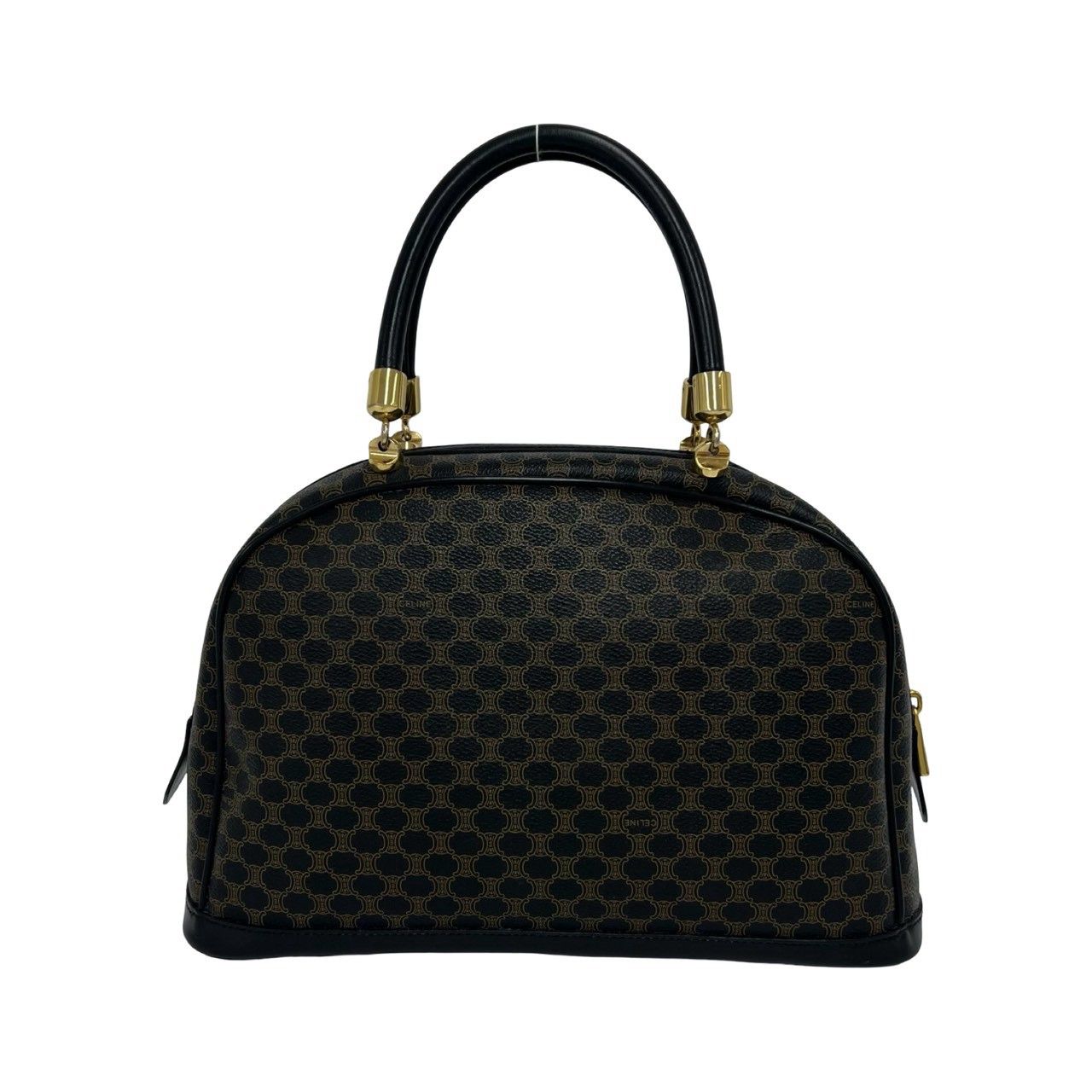 極 美品 CELINE セリーヌ マカダム ブラゾン 柄 レザー 本革