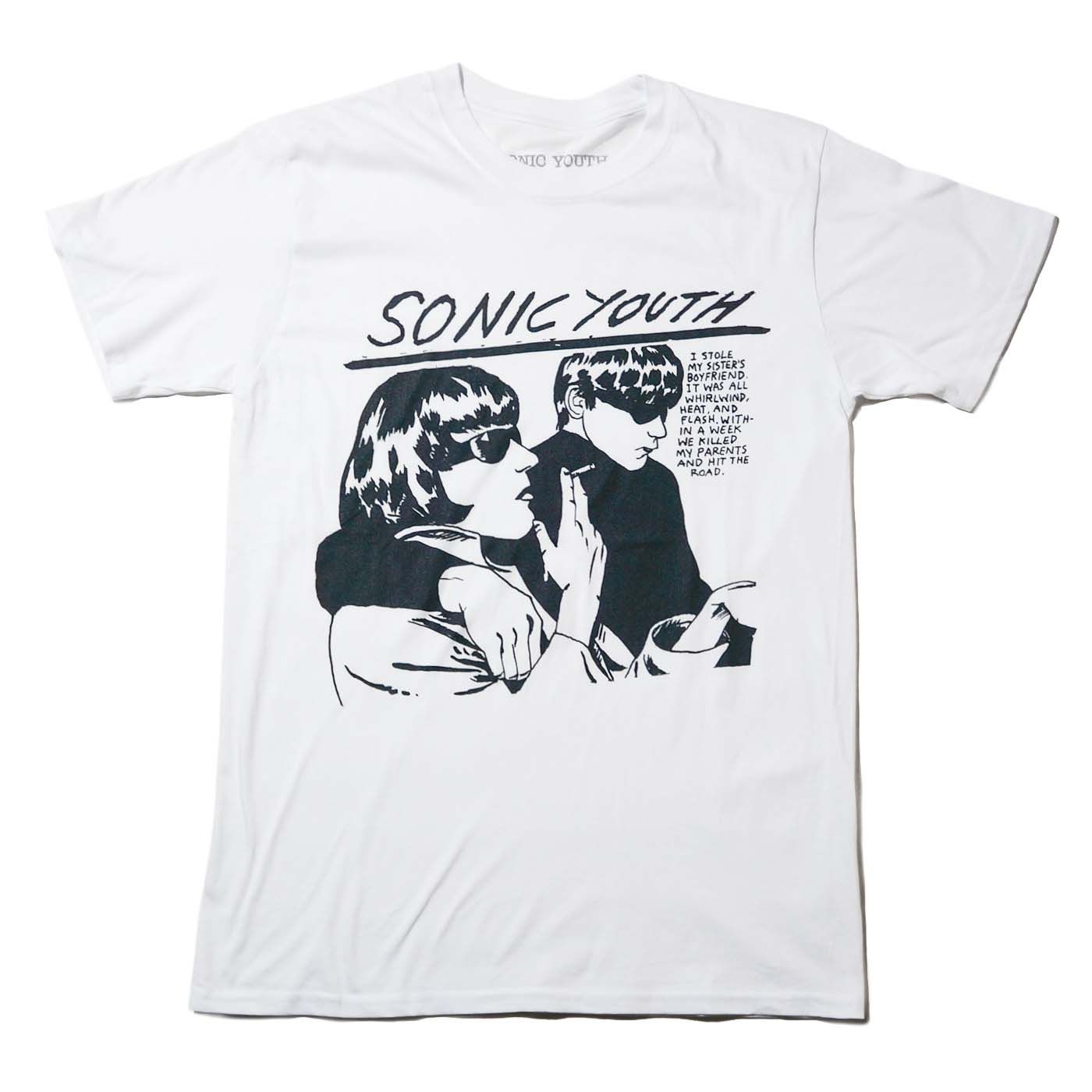 新品】 SONIC YOUTH バンドTシャツ 公式 Goo(UK) ホワイト ソニック