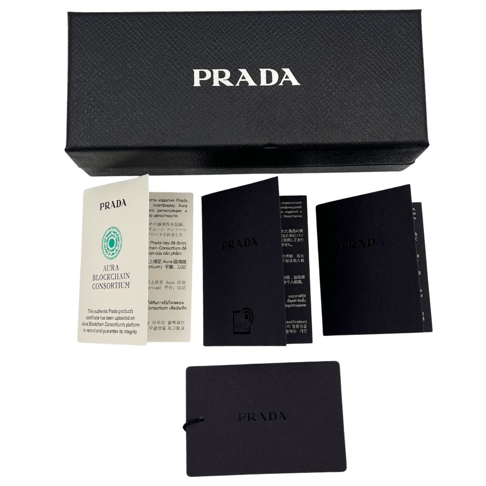 PRADA プラダ 2PP68T サフィアーノレザー キーホルダー 牛革 ブラック